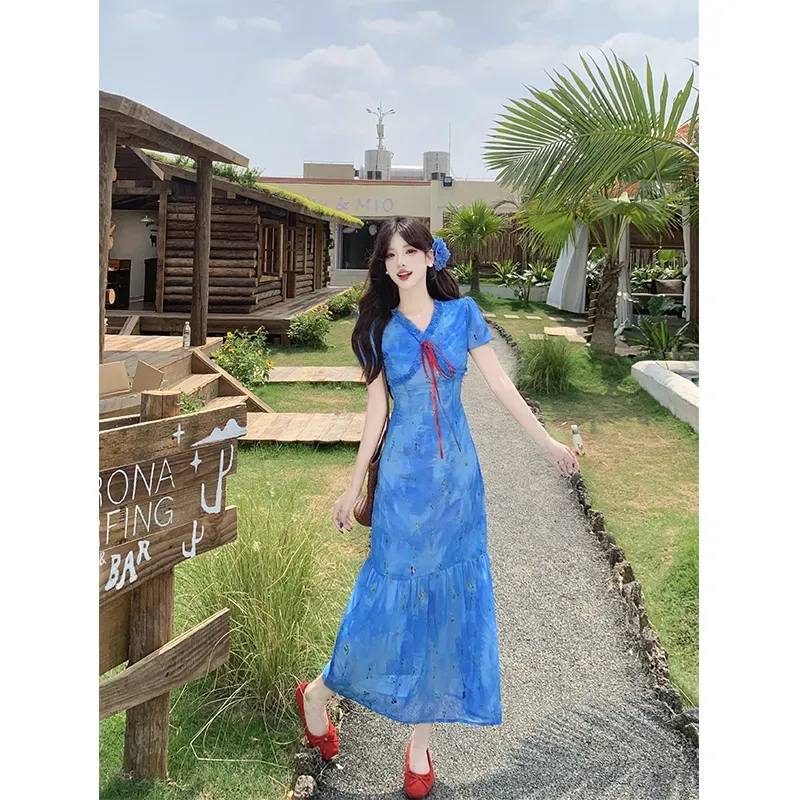 The Temptation Of The Muse Short Sleeved Dress Women's-6