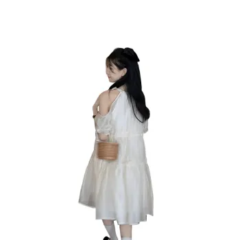 The Temptation Of The Muse Short Sleeved Dress Women's Apricot