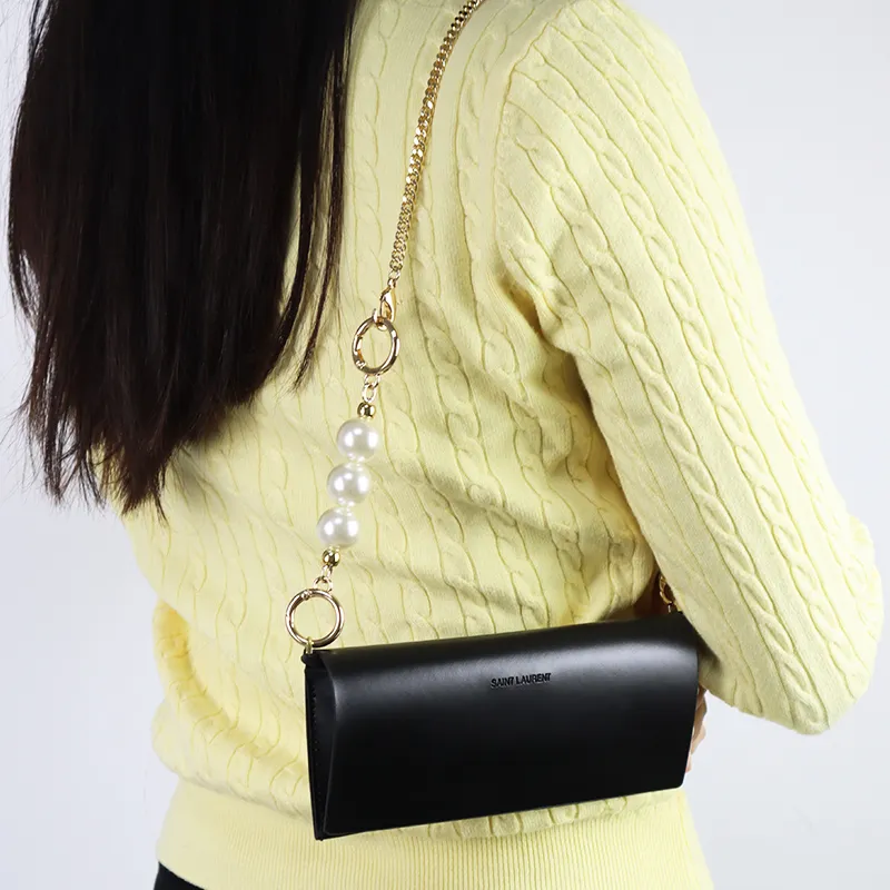 Metal Accessories, Crossbody Bag, Shoulder Strap Bag, Strap Bag, Accessory Women's White-9