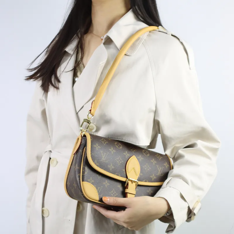 Cow Leather Bag Shoulder Strap Women's Beeswax Color-3