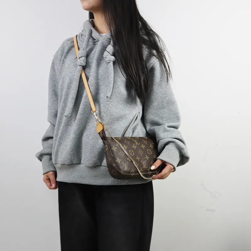 Cow Leather Bag Shoulder Strap Women's Coffee-3