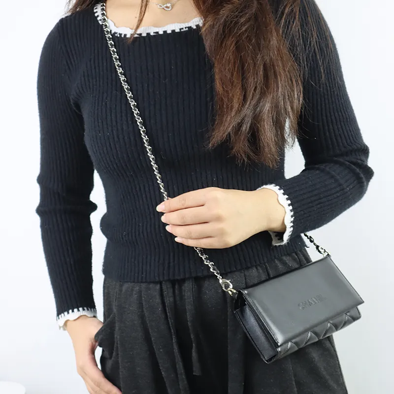 Metal Bag Chain Liner Women's Gold Tone-2