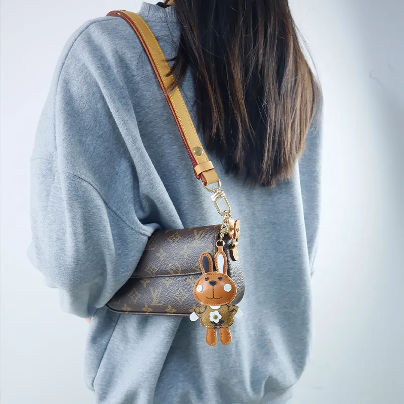 Cow Leather Bag Accessory Women's Brown-3