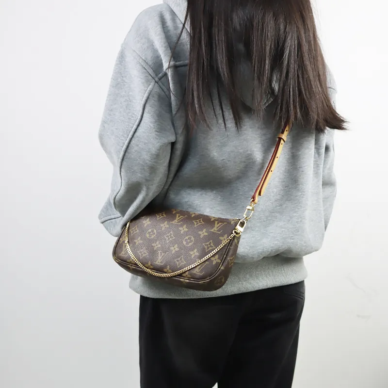 Cow Leather Bag Shoulder Strap Women's Coffee-2