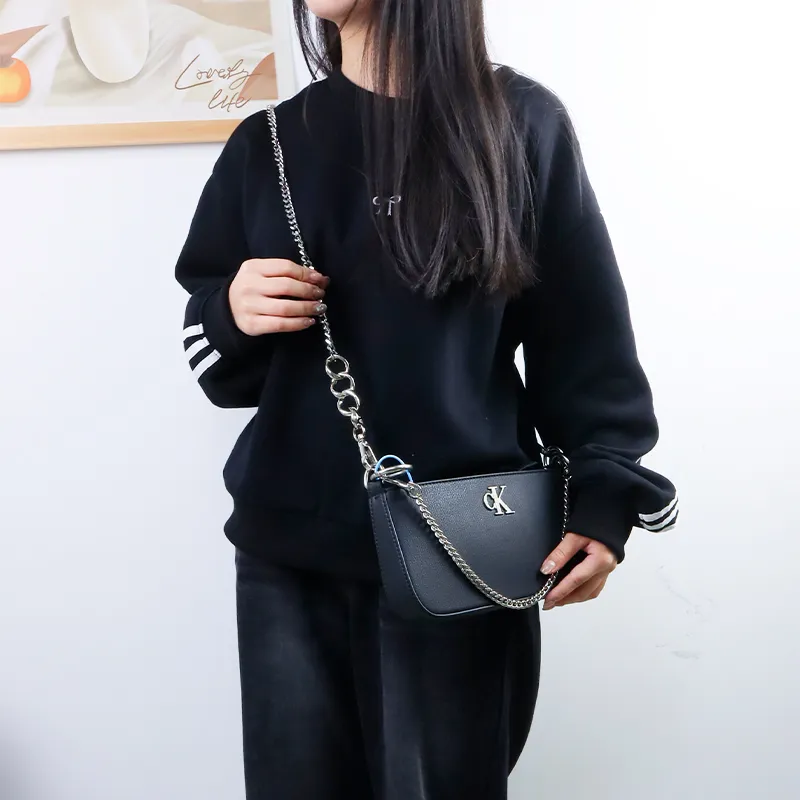 Alloy Metal Bag Shoulder Strap Women's Silver-2
