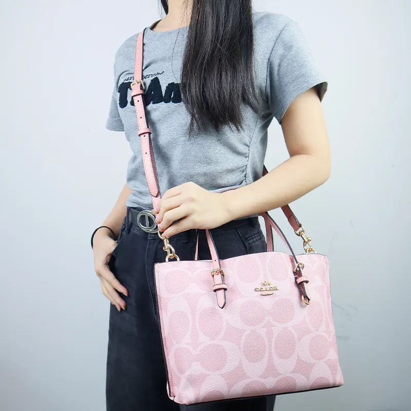 Cow Leather Bag Strap Women's Pink-2
