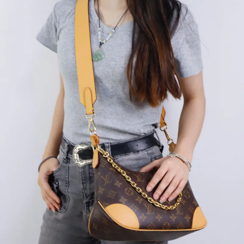 Cow Leather Bag Accessory Women's Beeswax/Black-3