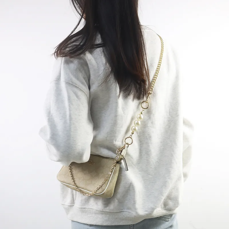 Metal Bag Chain Shoulder Strap Women's Antique Gold-11
