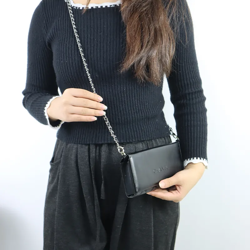 Metal Bag Chain Liner Women's Gold Tone-3