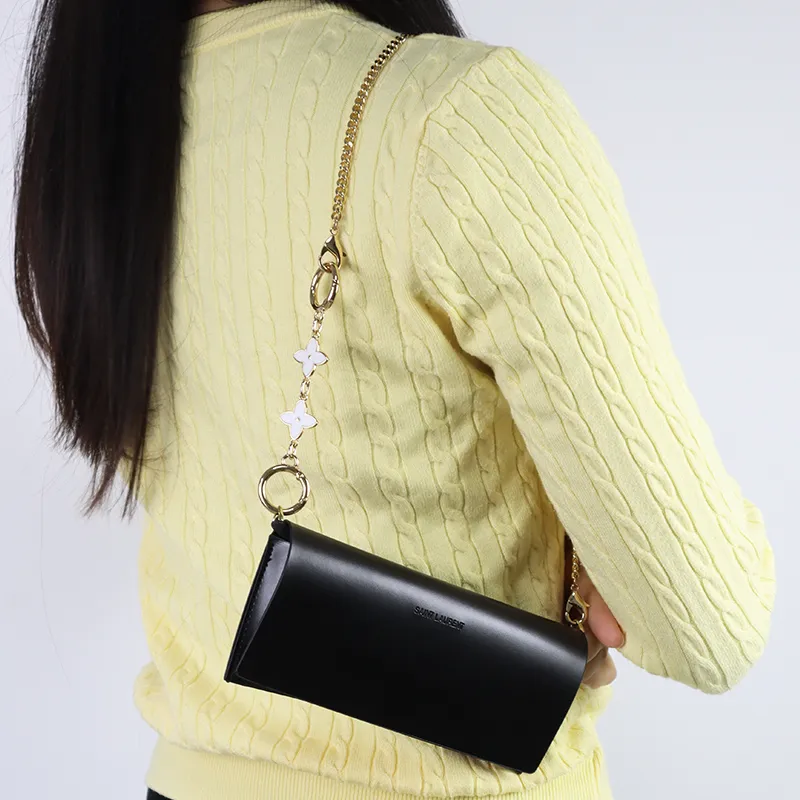 Metal Accessories, Crossbody Bag, Shoulder Strap Bag, Strap Bag, Accessory Women's White-16