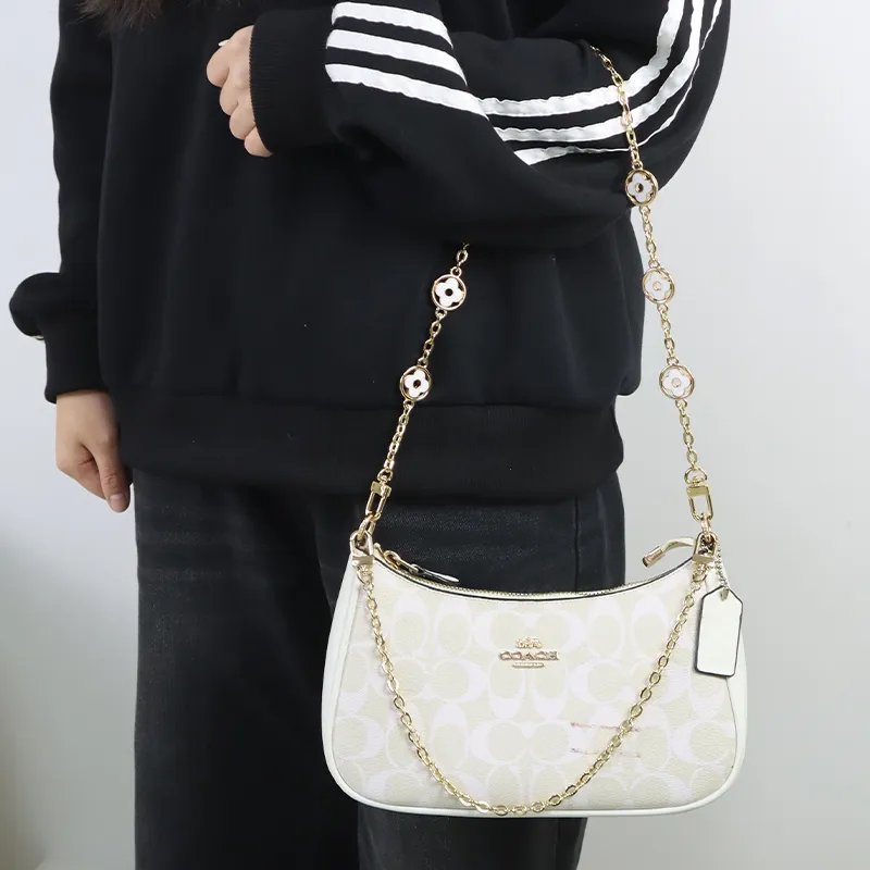 Metal Bag Shoulder Strap Women's Gold-21