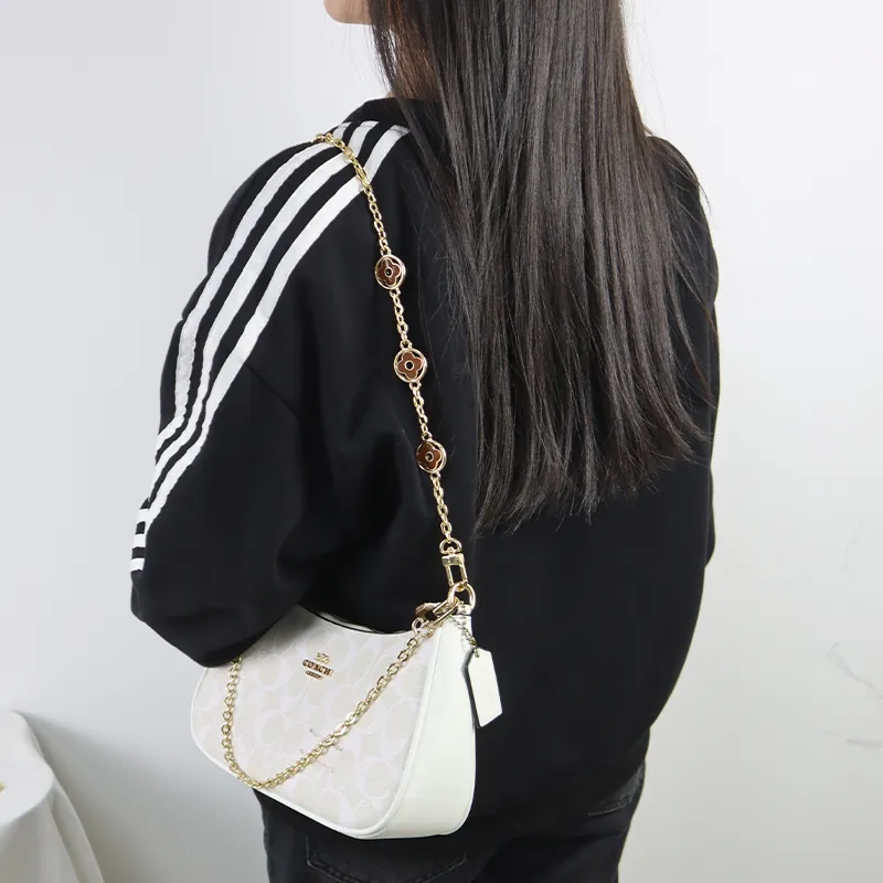 Metal Bag Shoulder Strap Women's Gold-24