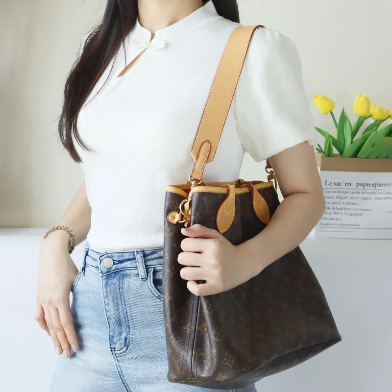 Cow Leather Bag Accessories Women's Beeswax/Plant Tanned-7