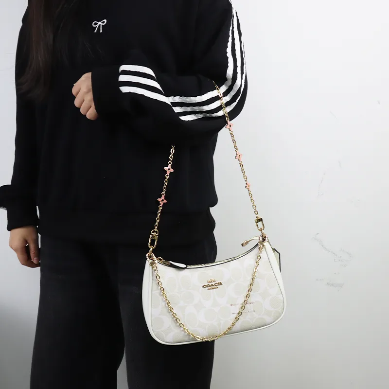 Metal Bag Shoulder Strap Women's Gold-8