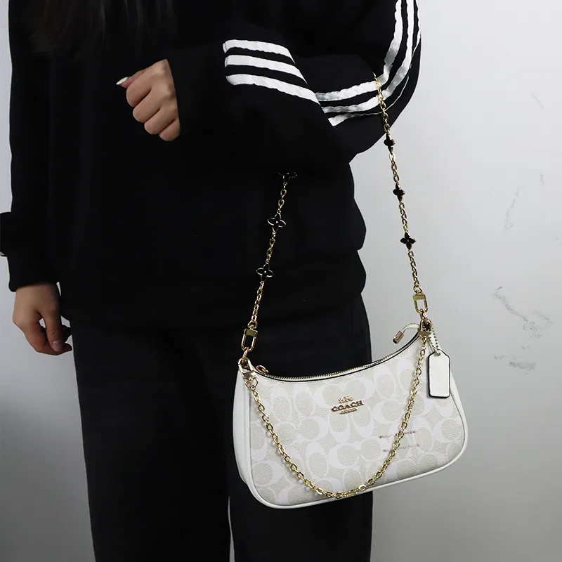 Metal Bag Shoulder Strap Women's Gold-11