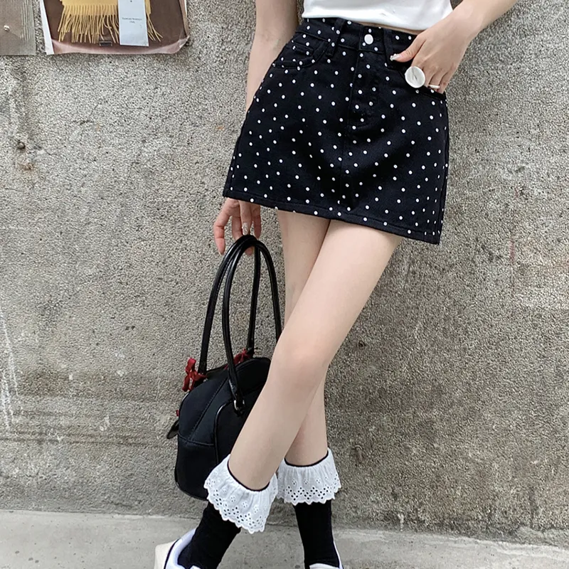 SECFLY OFFICIAL Casual Short Skirts Women's Black-5