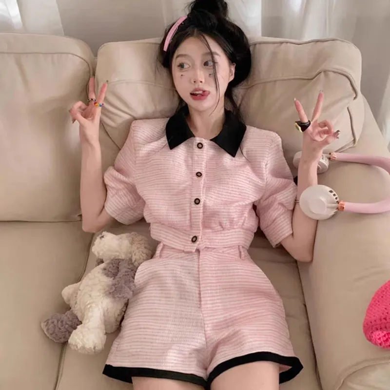 SECFLY OFFICIAL Casual Suit Women's Pink-3