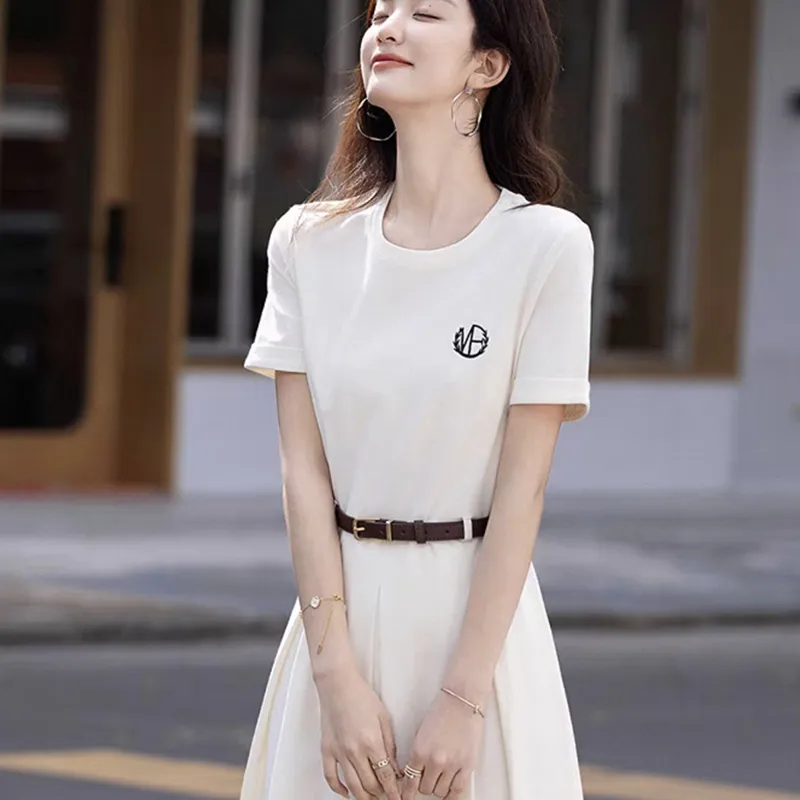 SECFLY OFFICIAL Short Sleeved Dress Women's Ecru-5