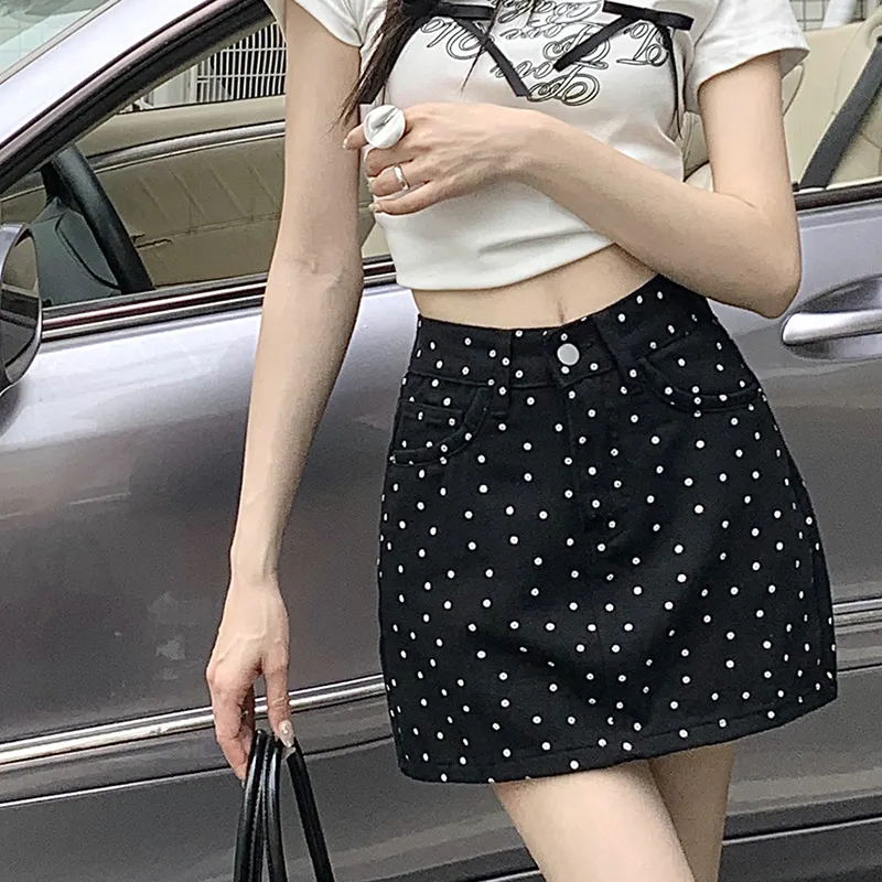 SECFLY OFFICIAL Casual Short Skirts Women's Black-4