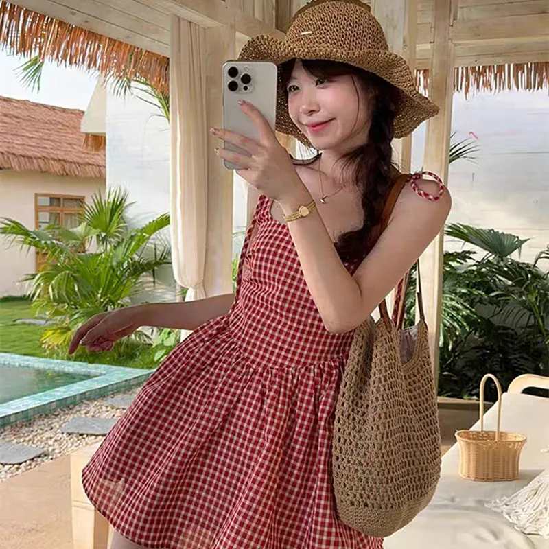 SECFLY OFFICIAL Slip Dress Women's-3