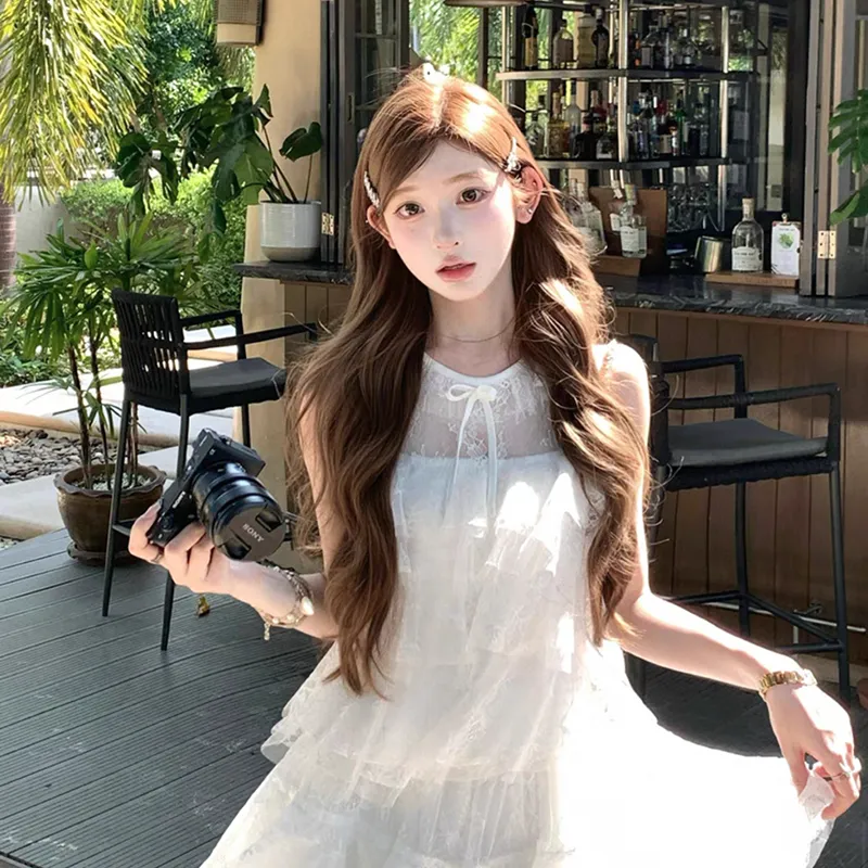 SECFLY OFFICIAL Skirt Set Women's White-2