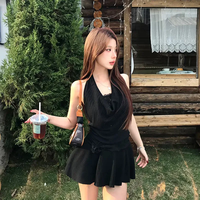 SECFLY OFFICIAL Sleeveless Dress Women's Black-3