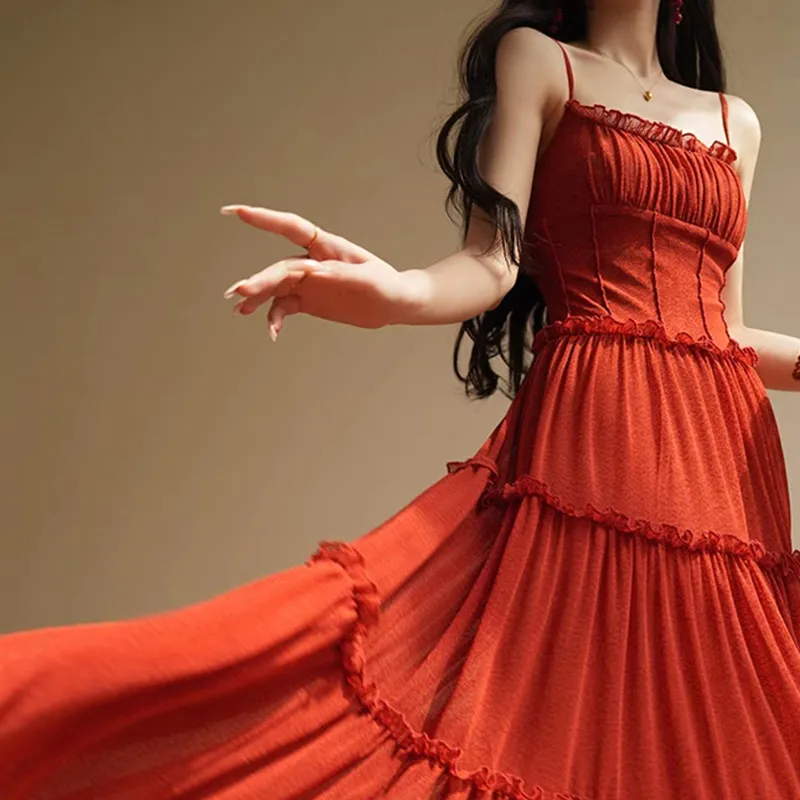 SECFLY OFFICIAL Slip Dress Women's-5
