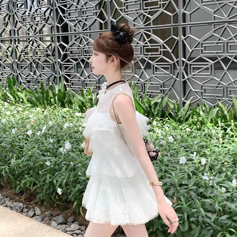 SECFLY OFFICIAL Skirt Set Women's White-6