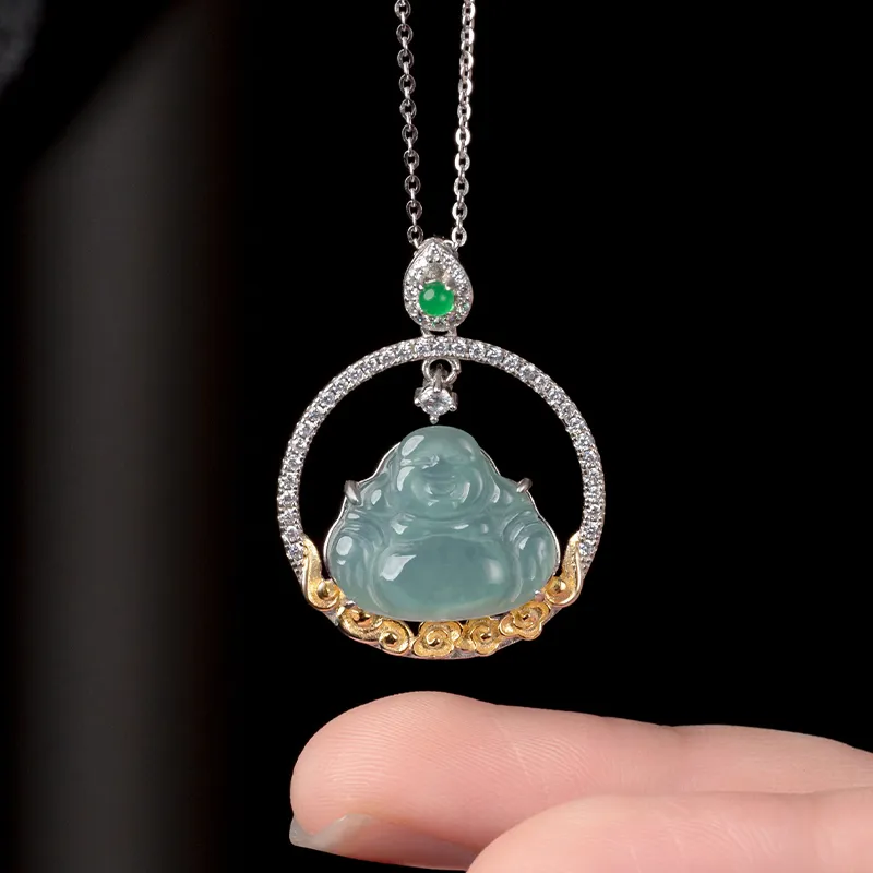 YUANYUXIANG Ice Type Jadeite Necklaces Unisex-2