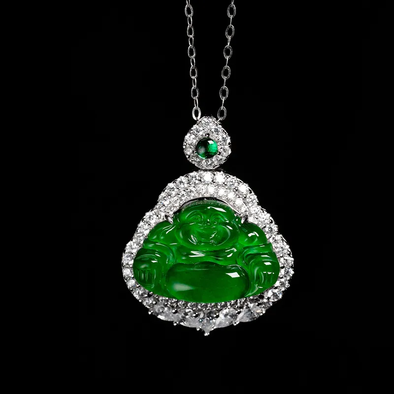 YUANYUXIANG Ice Type Jadeite Necklaces Unisex-2