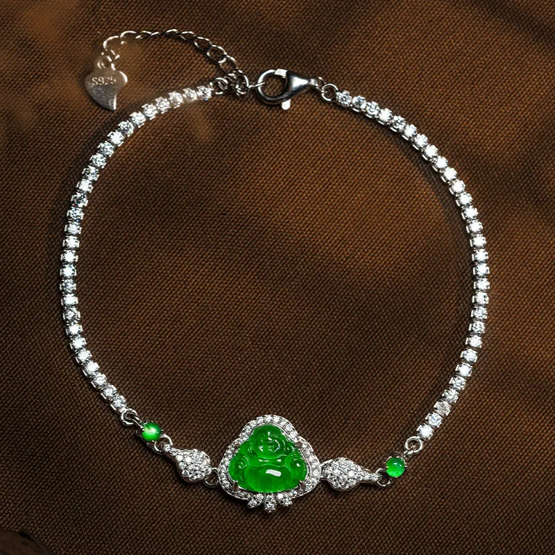 YUANYUXIANG Ice Type Jadeite Bracelets Unisex-1