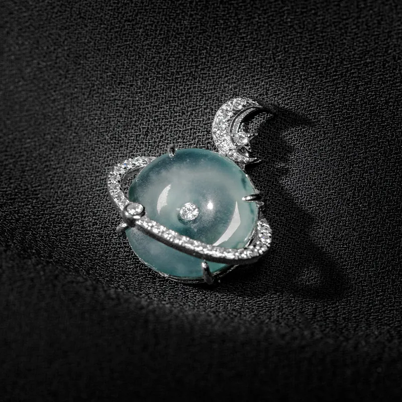 YUANYUXIANG Ice Glutinous Jadeite Necklaces Unisex-4