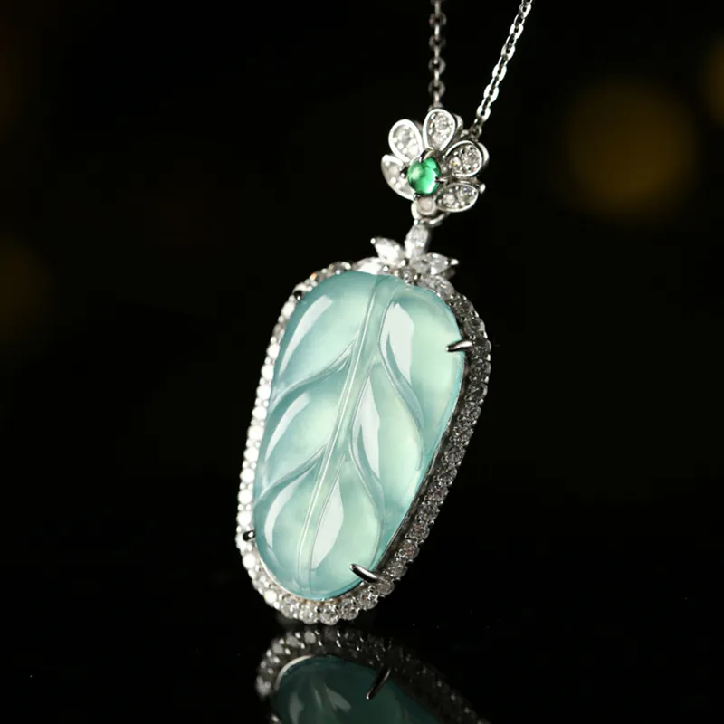YUANYUXIANG Glutinous Jade Jadeite Necklaces Unisex-4