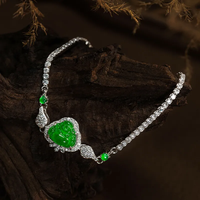 YUANYUXIANG Ice Type Jadeite Bracelets Unisex-2