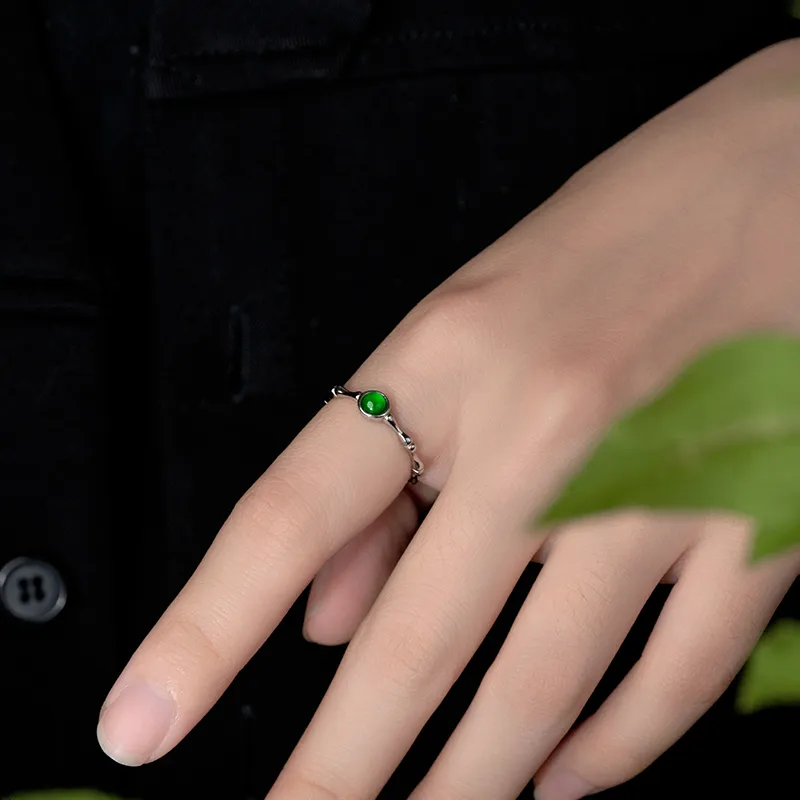 YUANYUXIANG Ice Type Jadeite Rings Women's-3