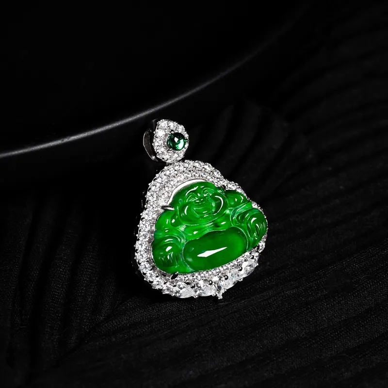 YUANYUXIANG Ice Type Jadeite Necklaces Unisex-4