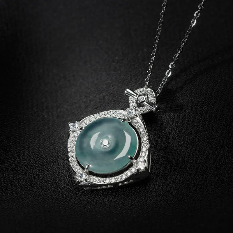 YUANYUXIANG Ice Type Jadeite Necklaces Women's-4