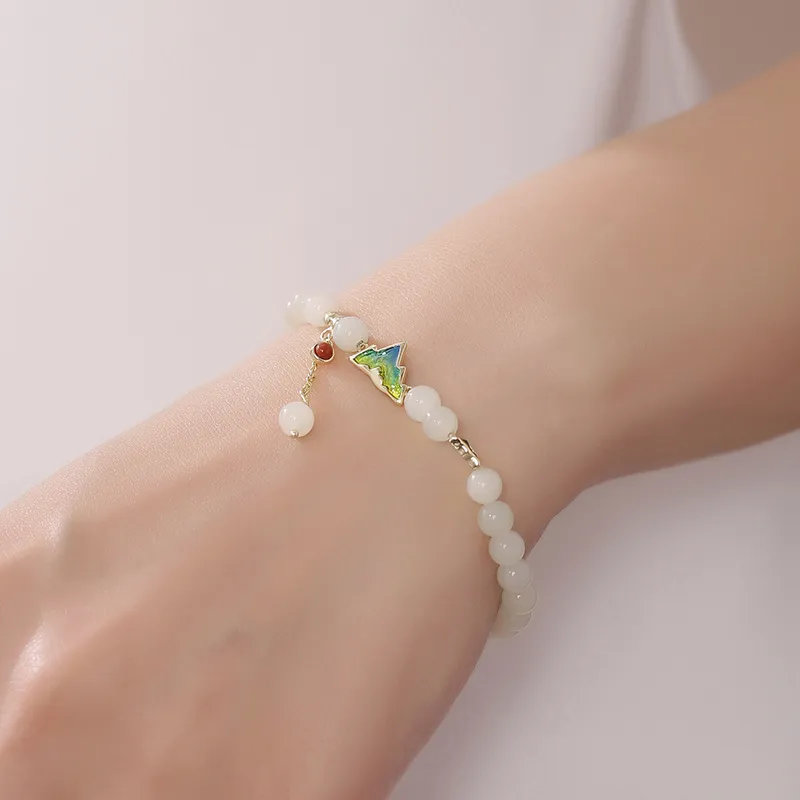 YUANYUXIANG Hetian Jade Necklaces White Jade/Pale Greenish White Jade Women's-2
