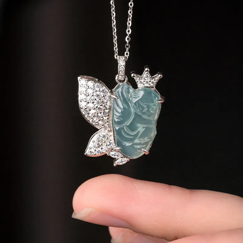 YUANYUXIANG Ice Type Jadeite Necklaces Women's-2
