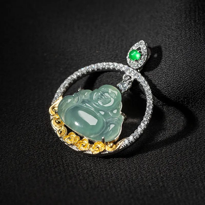 YUANYUXIANG Ice Type Jadeite Necklaces Unisex-4