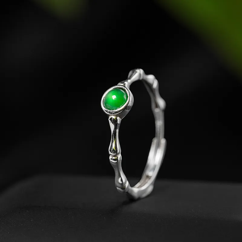 YUANYUXIANG Ice Type Jadeite Rings Women's-5