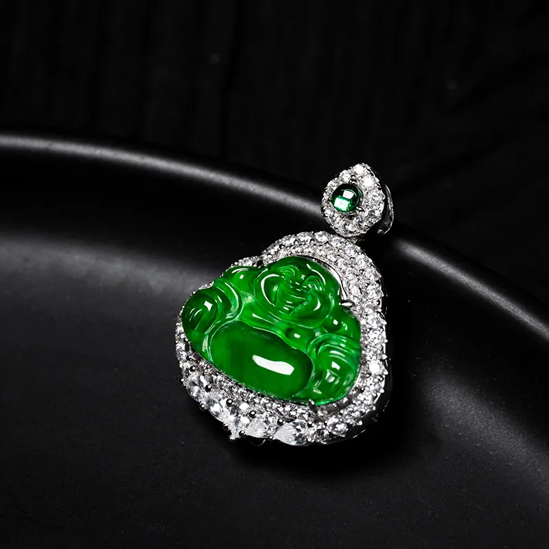 YUANYUXIANG Ice Type Jadeite Necklaces Unisex-3