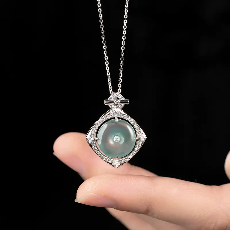 YUANYUXIANG Ice Type Jadeite Necklaces Women's-1