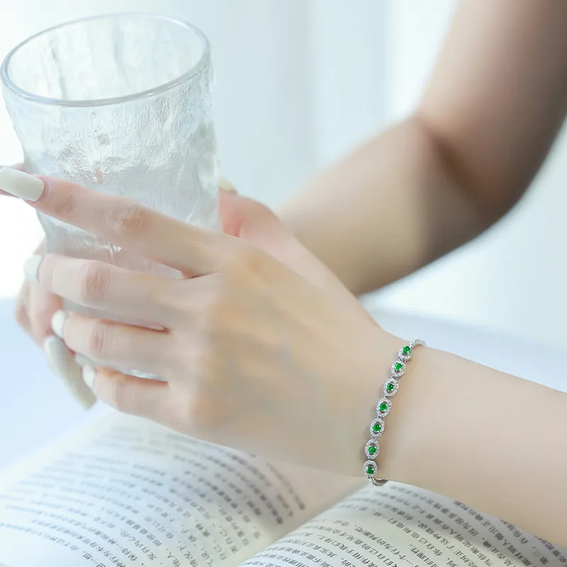YUANYUXIANG Ice Type Jadeite Bracelets Women's-1