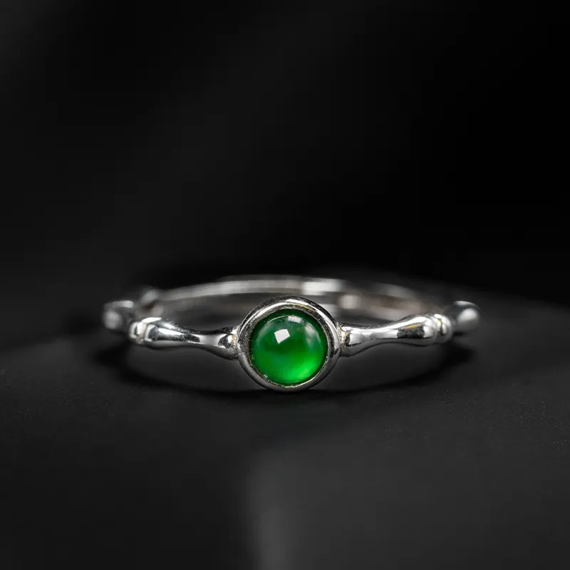 YUANYUXIANG Ice Type Jadeite Rings Women's-2