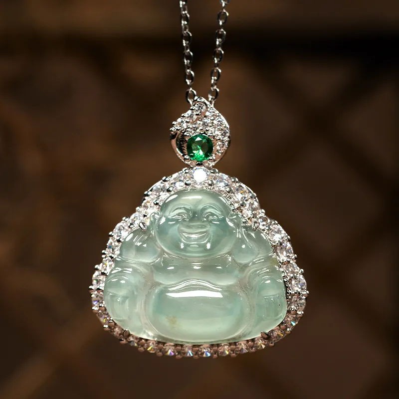 YUANYUXIANG Ice Glutinous Jadeite Necklaces Women's-1