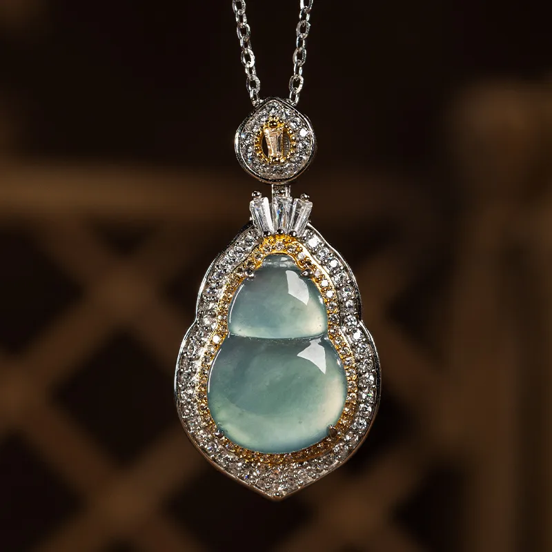YUANYUXIANG Glutinous Jade Jadeite Necklaces Unisex-2