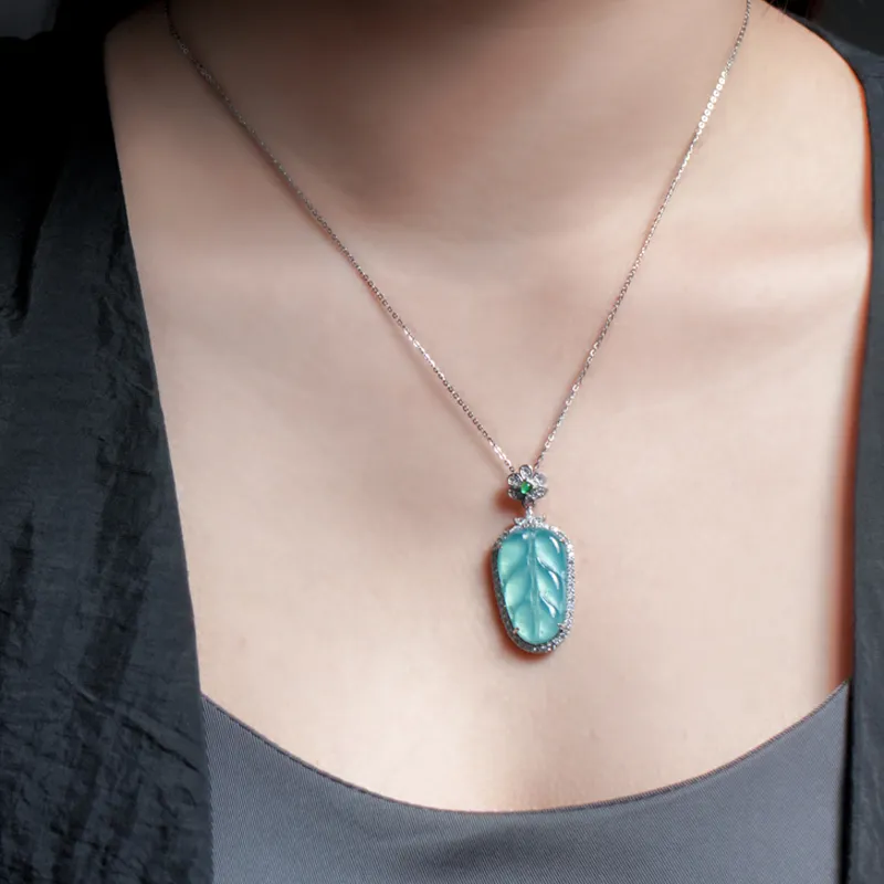 YUANYUXIANG Glutinous Jade Jadeite Necklaces Unisex-1