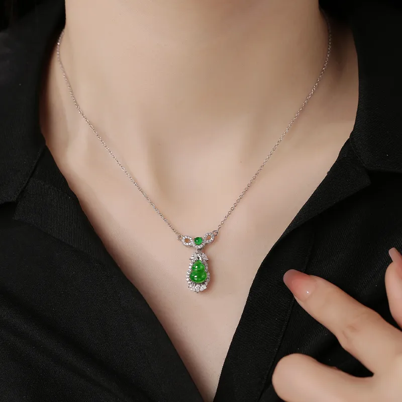 YUANYUXIANG Ice Type Jadeite Necklaces Women's-2