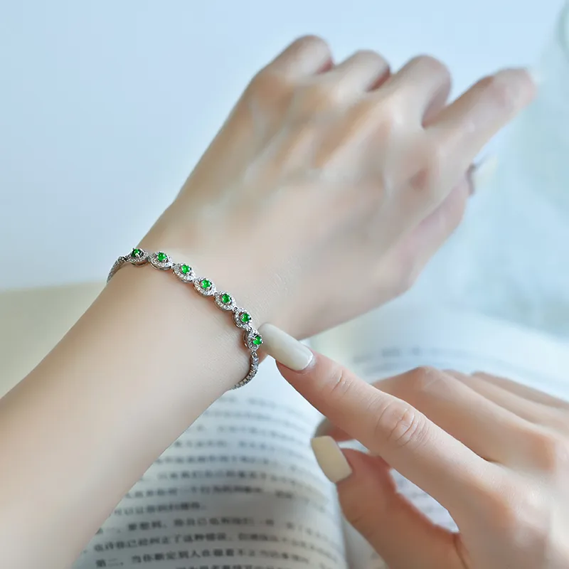 YUANYUXIANG Ice Type Jadeite Bracelets Women's-2